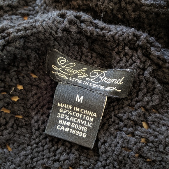 Lucky Brand Knit Shawl Cardigan - Picture 3 of 4